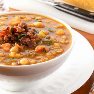 Slow-Simmered Bean with Bacon Soup
