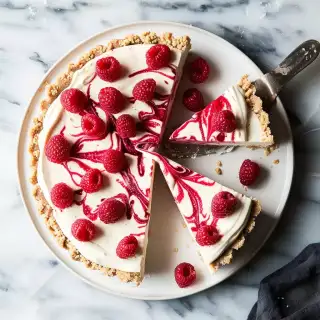 Raspberry Ripple Cheesecake