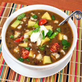 Black Bean Soup with Bacon