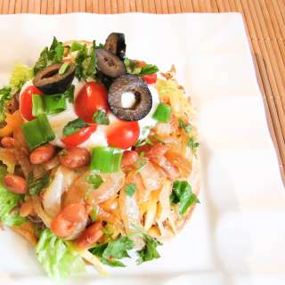 Shredded Beef and Caramelized Onion Tostadas