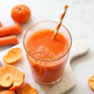 Carrot Juice with Ginger & Orange