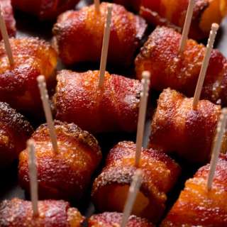 Brown Sugar Bacon Wrapped Pineapple Bites Recipe