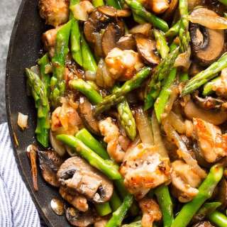 Ginger Chicken Asparagus Stir Fry