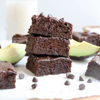 Avocado Brownies (Flourless & Fudgy!)