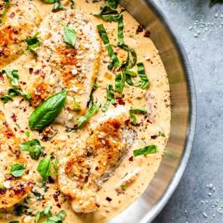 Creamy Parmesan Basil Chicken Recipe