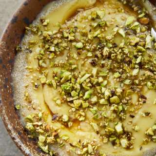 Amaranth Porridge with Maple-Meyer Lemon Curd