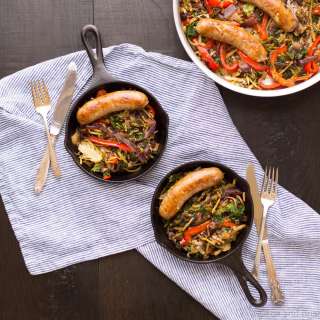 One Pot Paleo Sausage and Slaw Skillet