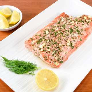 Fresh Herb and Feta-Crusted Salmon