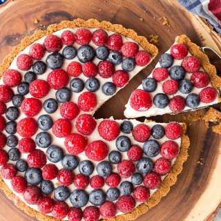 Red, White and Blueberry Tart