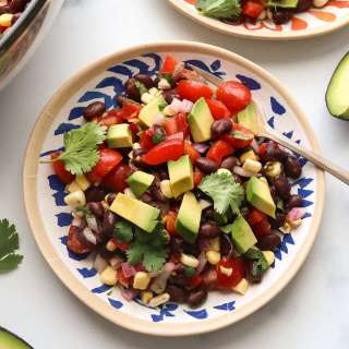 Black Bean Salad with Avocado