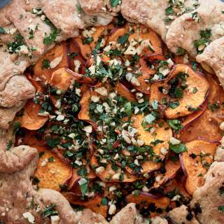 Sweet Potato Galette with Chili Oil