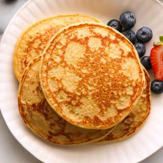 Fluffy Cottage Cheese Pancakes