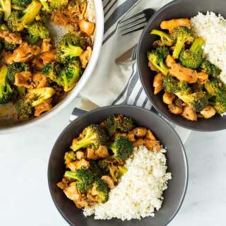 Buffalo Chicken and Broccoli Bowls