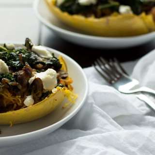 Veggie Spaghetti Squash Boats