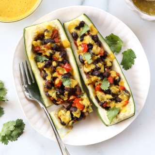 Vegetarian Stuffed Zucchini