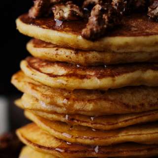 Kabocha Ricotta Pancakes