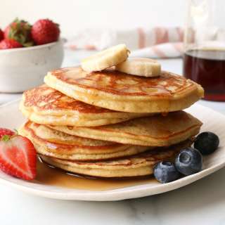 Coconut Flour Pancakes (Dairy-free + Keto-Friendly)