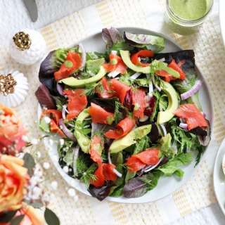 Smoked Salmon Salad with Easy Dill Dressing