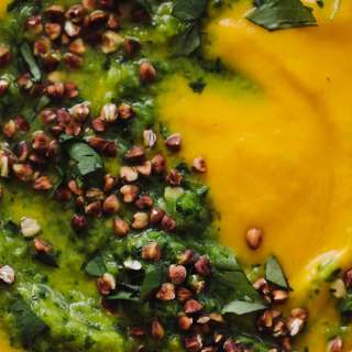 Spiced Butternut Squash Soup with Chimichurri