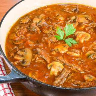 Rustic Slow-Simmered Mushroom and Meat Sauce