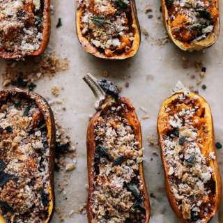 Twice-Baked Butternut Squash with Brown Butter