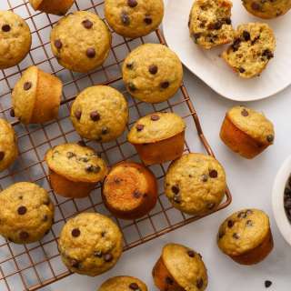 Mini Banana Chocolate Chip Muffins