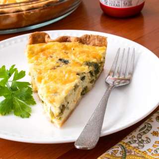 Green Chile Quiche