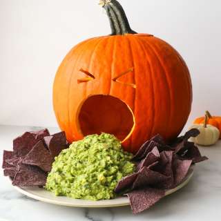 Puking Pumpkin (Halloween Appetizer)