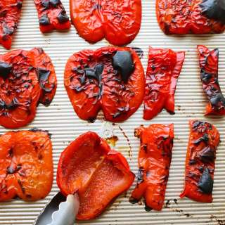 How to Roast Red Peppers