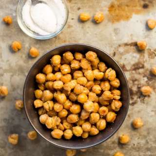 Crispy Truffle Roasted Chickpeas