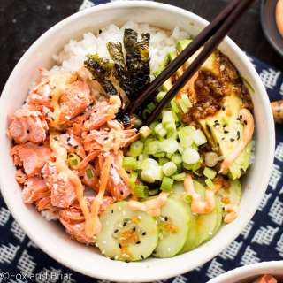Salmon Sushi Bowls