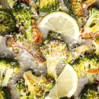 Lemon Parmesan Roasted Broccoli
