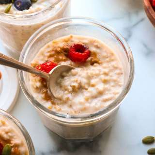Overnight Steel Cut Oats (Easy Meal Prep!)