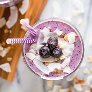 Blueberry Banana Coconut Smoothie