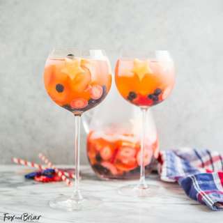 Red, White and Blue Wine Sparklers