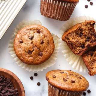 Peanut Butter Banana Muffins (No Flour!)