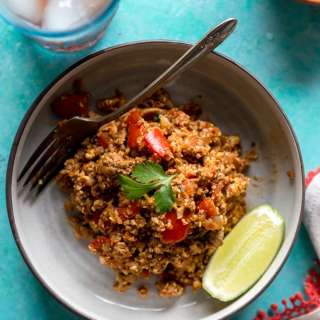 CAULIFLOWER RICE TURKEY TACO SKILLET