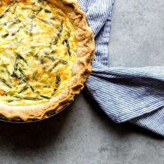 Crab, Asparagus and Leek Quiche Recipe