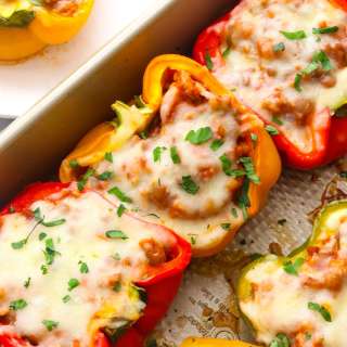 Ground Turkey Stuffed Peppers