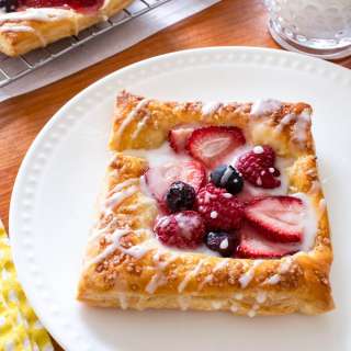 Glazed Triple Berry Tartlets