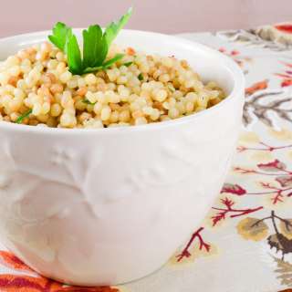 Garlicky Israeli Couscous