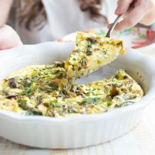 Asparagus Frittata with Goat Cheese