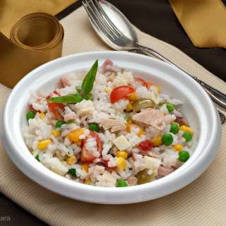 Italian Rice Salad #SundaySupper