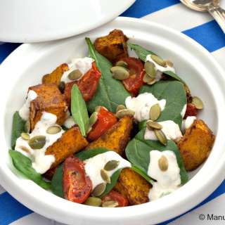 Middle-Eastern Chargrilled Pumpkin Salad
