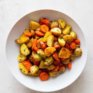 Roasted Potatoes and Carrots