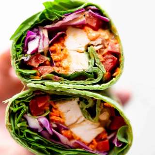 Peanut Chicken Wraps