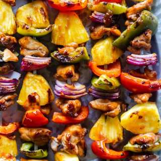 Pineapple Teriyaki Chicken Skewers