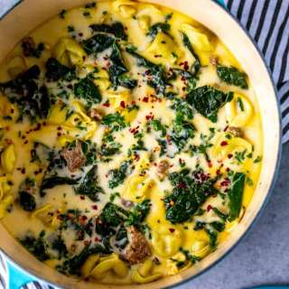 Creamy Sausage and Tortellini Soup