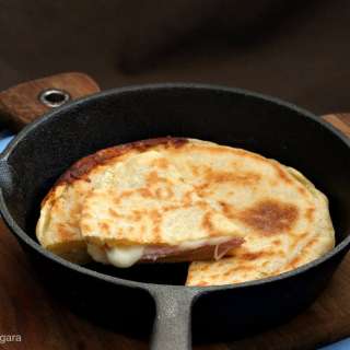 Ham and Cheese Skillet Focaccia