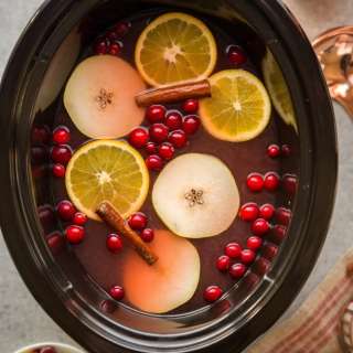 Slow Cooker Cranberry Pear Cider